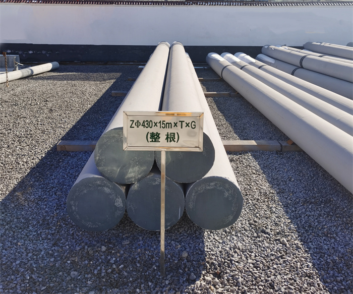 池州430×15米×T×G终端电线杆